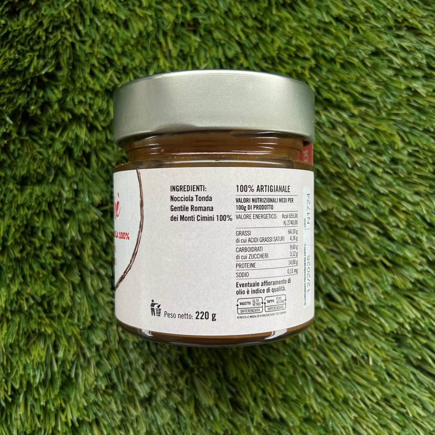 NANNARE' Pasta 100% Nocciola 500g