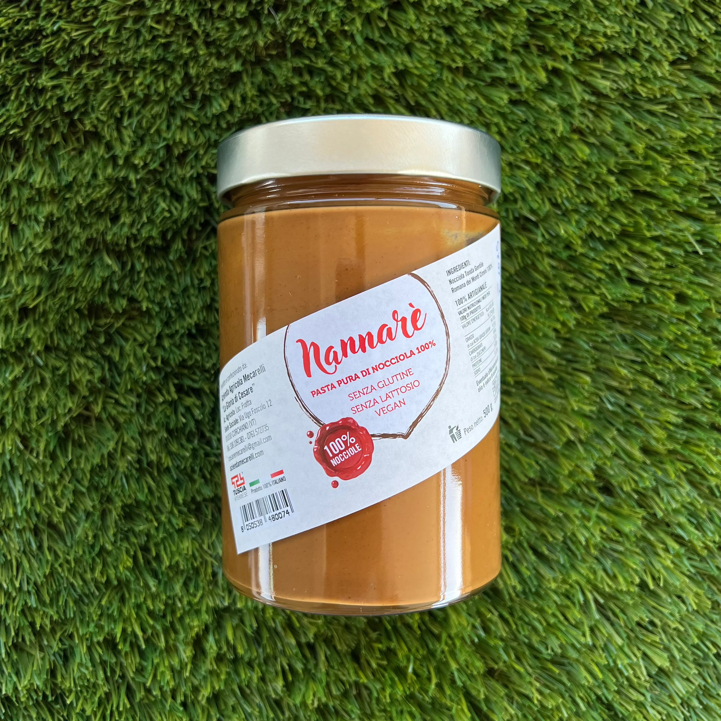 NANNARE' Pasta 100% Nocciola 500g