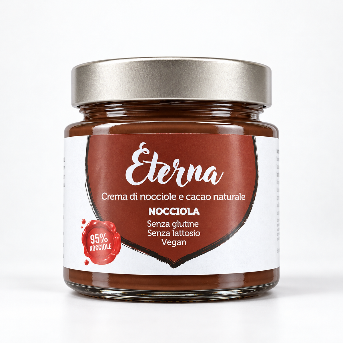ETERNA - Crema al 95% nocciola e cacao naturale 220g
