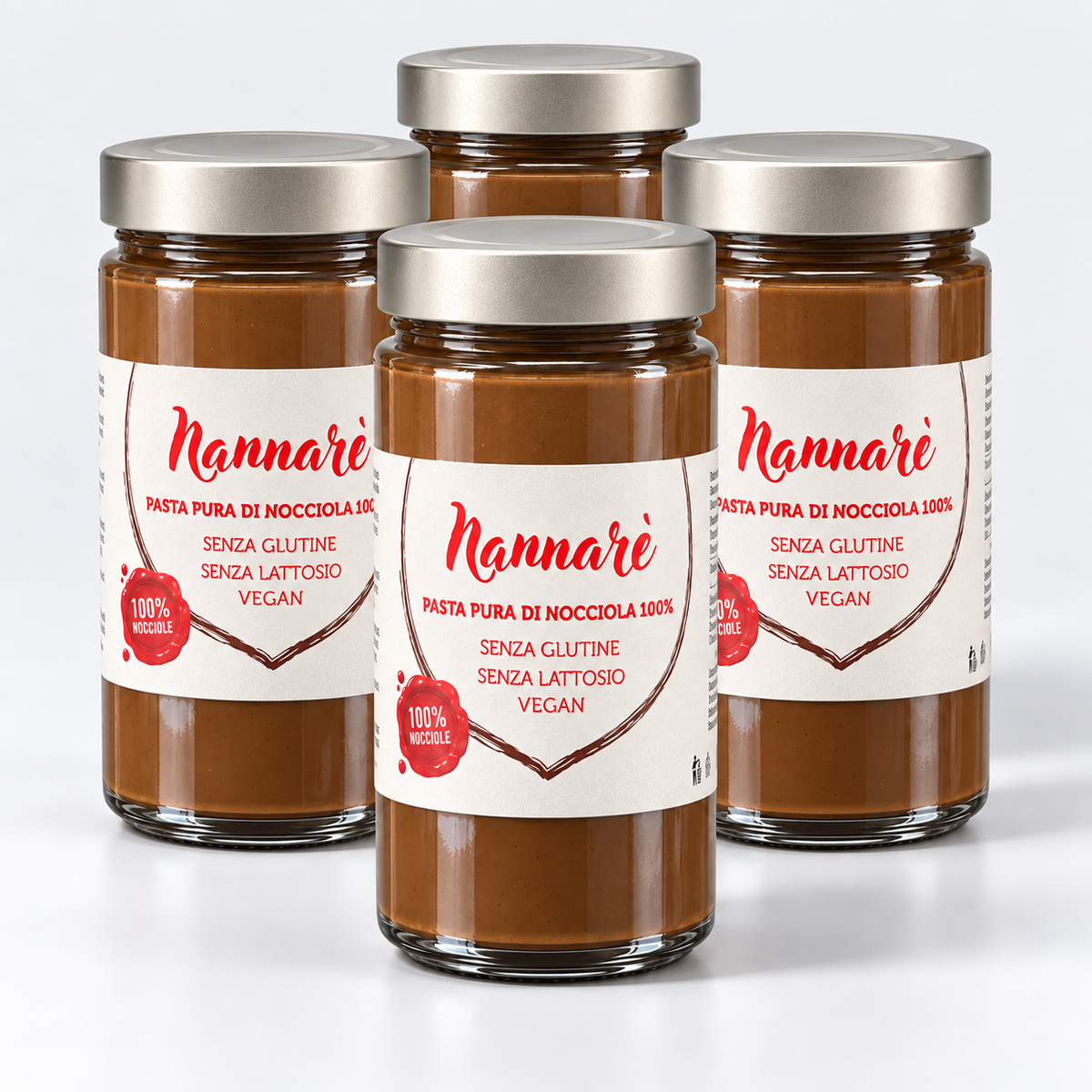 NANNARE' Pasta 100% Nocciola 500g