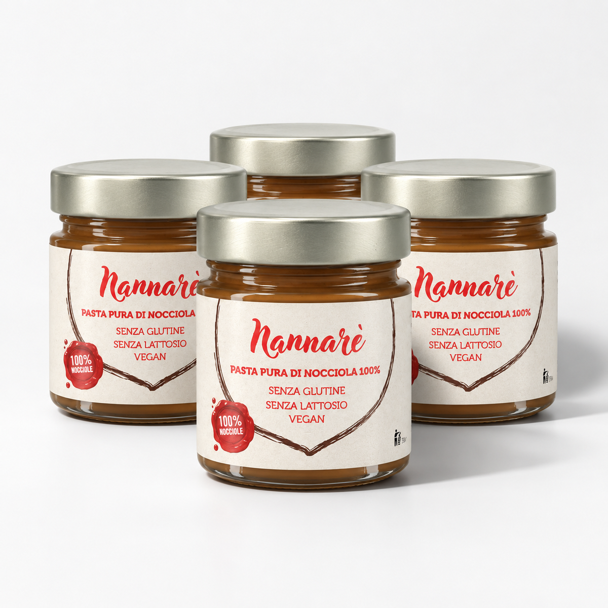 NANNARE' Pasta 100% Nocciola 220g