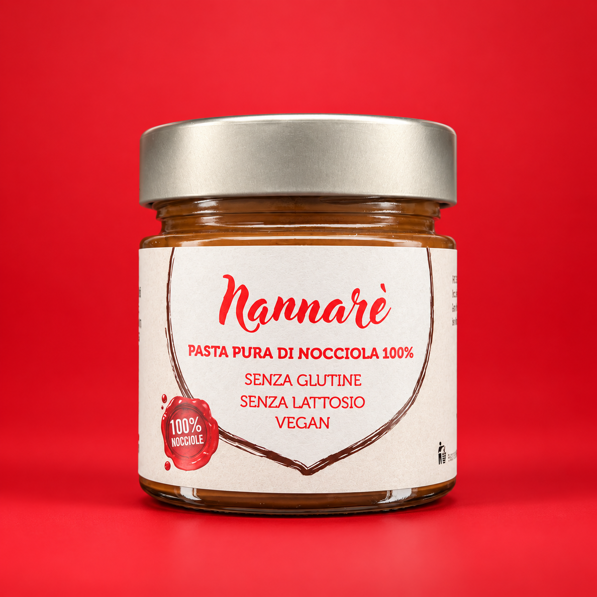 NANNARE' Pasta 100% Nocciola 220g